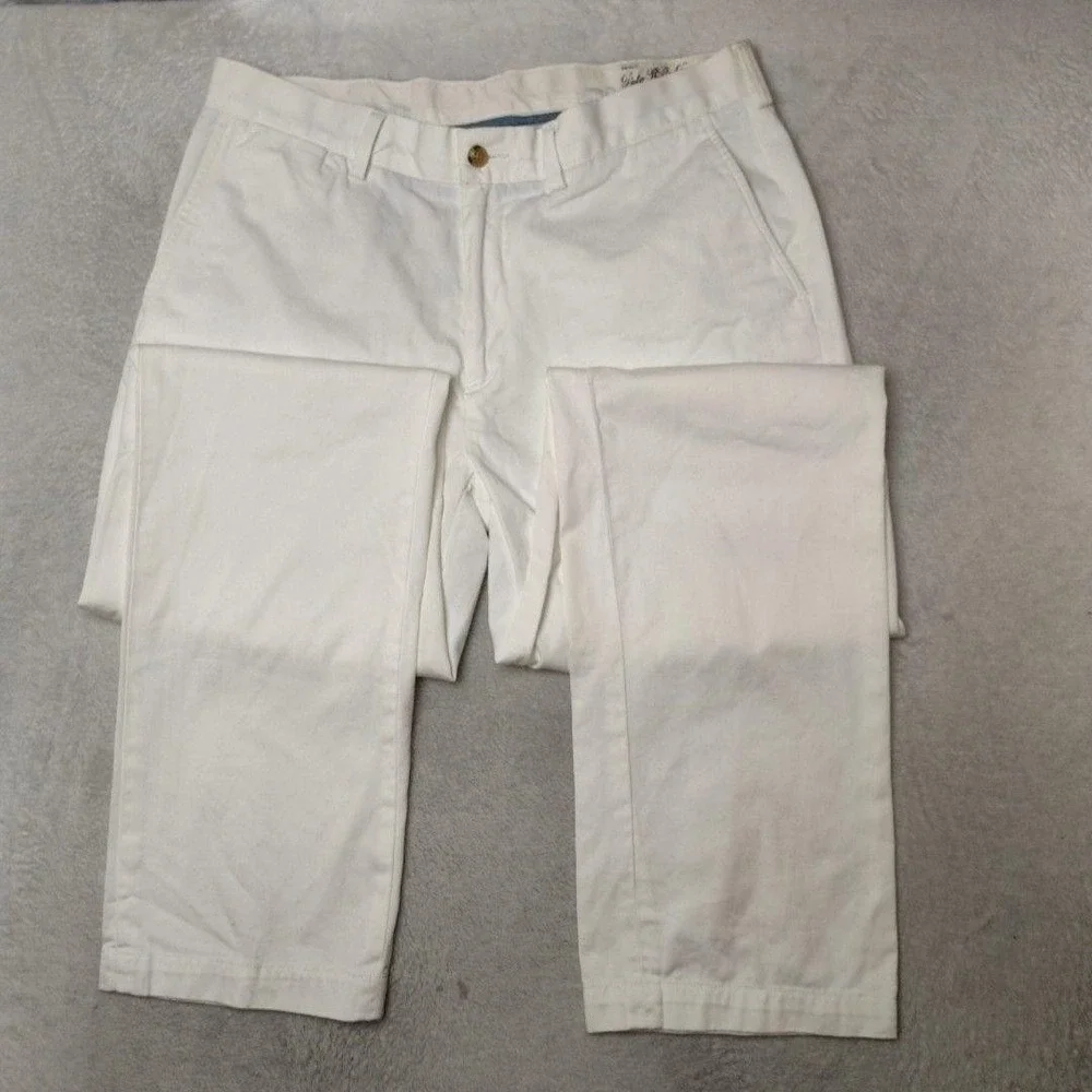 Polo Ralph Lauren Pants Mens 34x34 White Chino Classic Fit Stretch Pockets READ